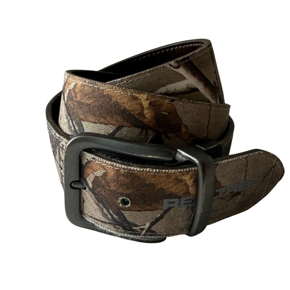 Realtree Mens Camouflage Belt With Metal Buckle 39" Length Durable For Outdoor A